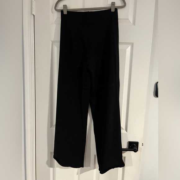 Cult Gaia Knit Wide Leg Black Pants Size M stretch Excellent condition comfy - Picture 8 of 10